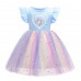 【3Y-11Y】Girl Unicorn Princess Dress - 33274