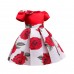 【2Y-10Y】Girl Sweet Rose Flower Print Dress