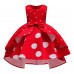 【2Y-11Y】Girls Sweet Polka Dot Print Sleeveless Princess Dress - 3618