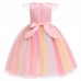 【2Y-11Y】Girls Net Yarn Unicorn Princess Dress