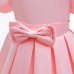 【2Y-10Y】 Girl Sweet Bow Puff Sleeve Dress