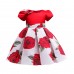 【2Y-10Y】Girl Sweet Rose Flower Print Dress