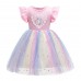 【3Y-11Y】Girl Unicorn Princess Dress - 33274