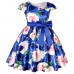 【2Y-9Y】Girl Floral Short Sleeve Princess Dress