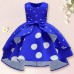 【2Y-11Y】Girls Sweet Polka Dot Print Sleeveless Princess Dress - 3618