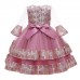 【3Y-11Y】Girl Sweet Mesh Sleeve Princess Dress