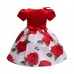 【2Y-10Y】Girl Sweet Rose Flower Print Dress