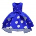 【2Y-11Y】Girls Sweet Polka Dot Print Sleeveless Princess Dress - 3618