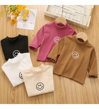 【12M-5Y】Kids Casual Cartoon Print Round Neck Long Sleeve T-shirt