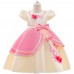 【3Y-11Y】Girls Sweet Embroidered Bowknot Puff Sleeve Princess Dress