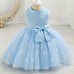 【12M-6Y】Girls Snowflake Pattern Mesh Sleeveless Princess Dress