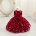 【12M-6Y】Girls Snowflake Pattern Mesh Sleeveless Princess Dress