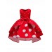 Girls Kids Bow Polka Dot Ruffle Sleeveless Princess Dress