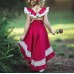 Girls Children Lace Patchwork Sleeveless Princess Dress