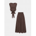 Polka Dot Sleeveless Top & Maxi Skirt Set Polka Dot Sleeveless Top & Maxi Skirt Set