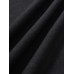 Black V Neck Plaeted Beach Dress
