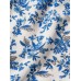 Blue Floral Ruffled Beach Dress Blue Floral Ruffled Beach Dress